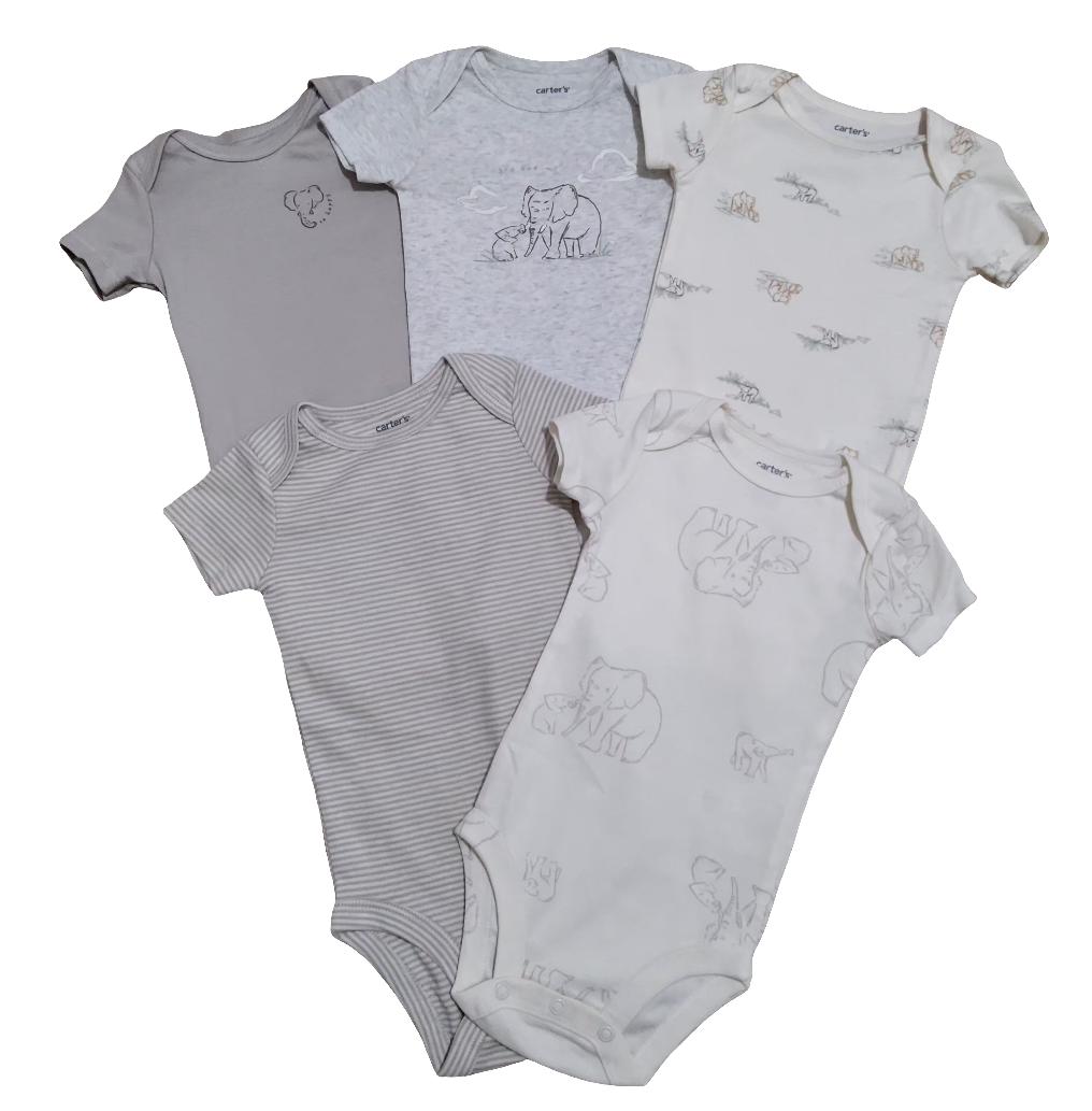 Carter's kit body bebê menino 5 peças