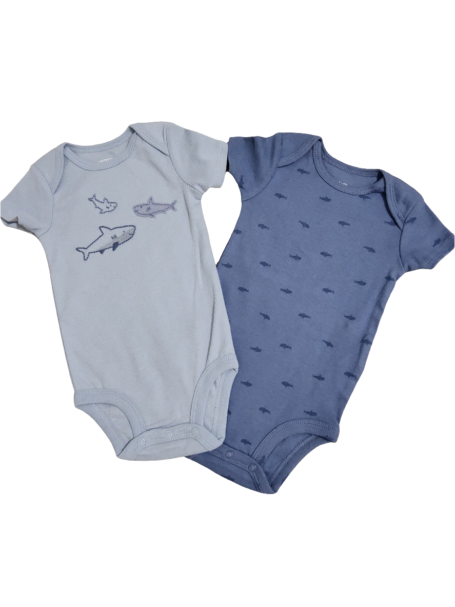 Carter's kit body bebê menino 5 peças 100% algodão