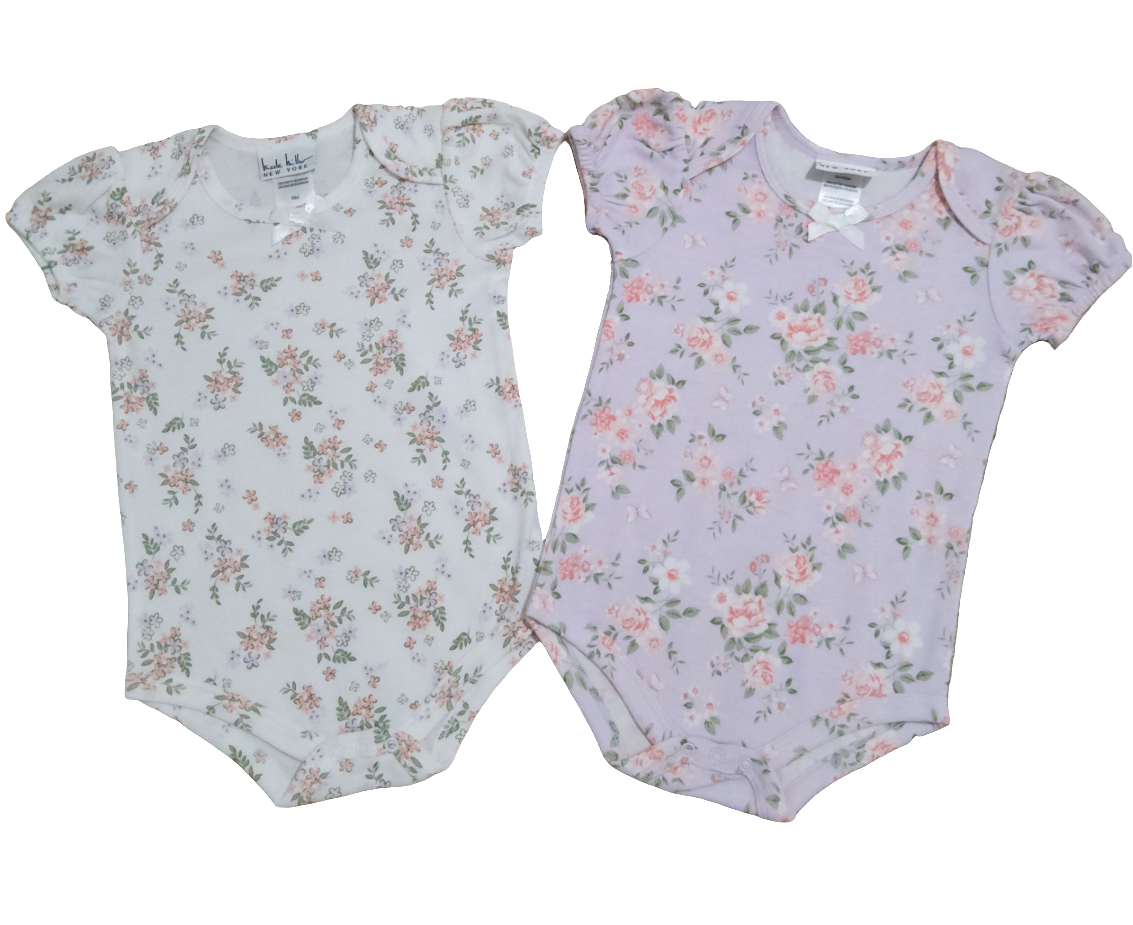 Nicole Miller New York kit body bebê menina 3 peças