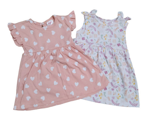 Buttons&Stitches kit vestido bebê menina 2 peças