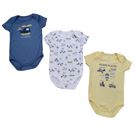 Duck.duck Kit body bebê menino 3 peças