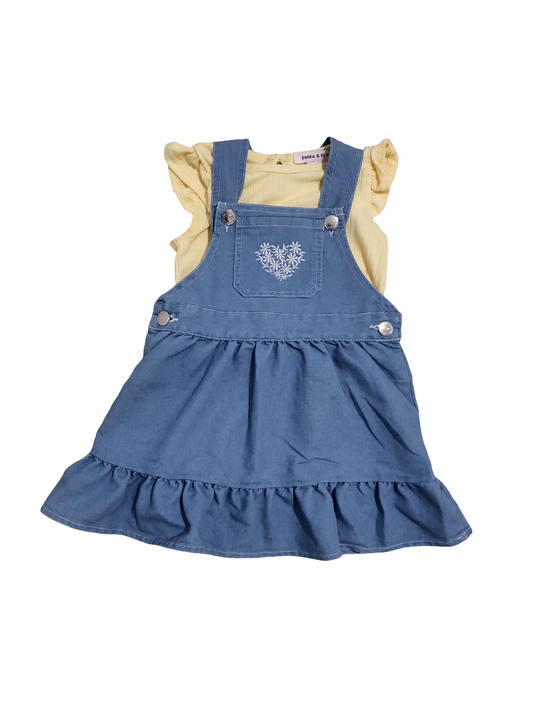 Emma & Elsa vestido com blusa