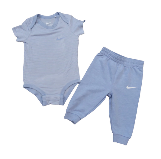Nike conjunto body e calça de moletom menino azul