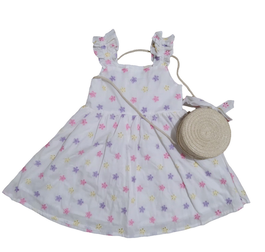 Btween vestido bordado com bolsa