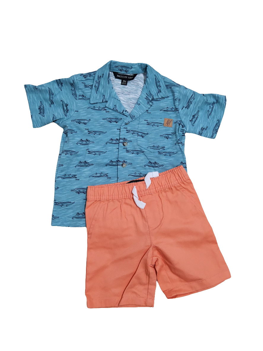 American Hawk conjunto 3 peças menino