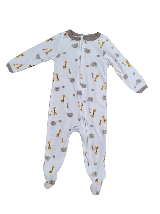Baby views Macacão bebê com pezinho menino girafa