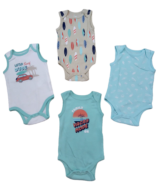 Koala baby Kit body bebê 4 peças menino