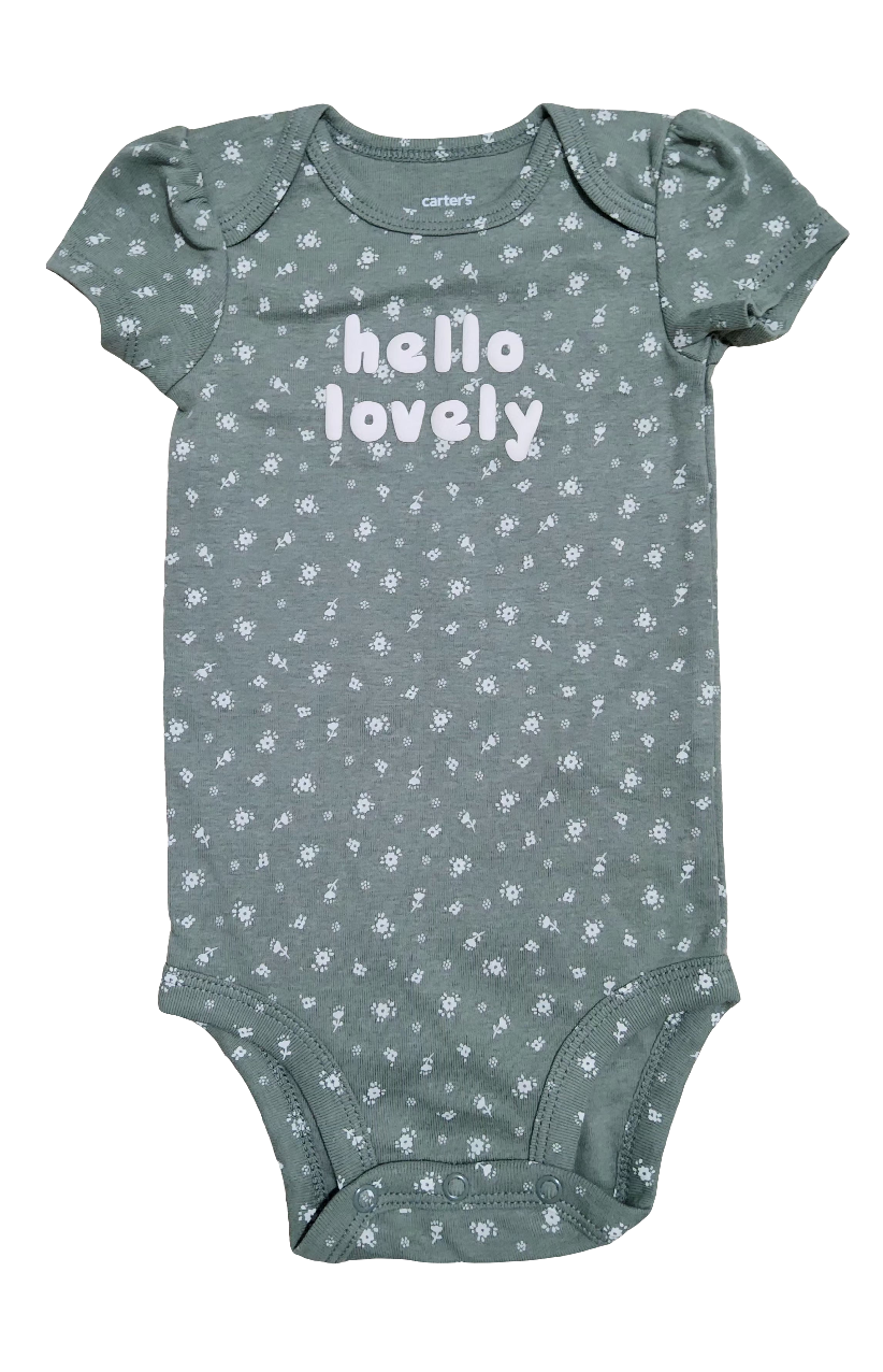 Carter's kit body bebê menina 5 peças