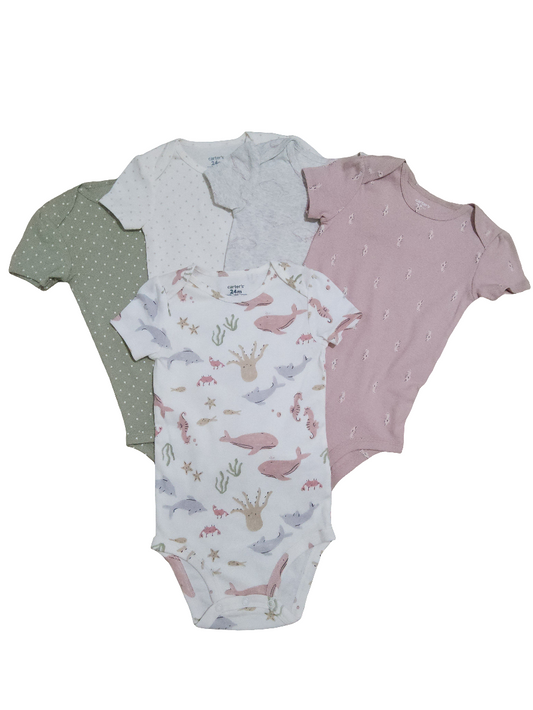 Carter's kit body menina 5 peças