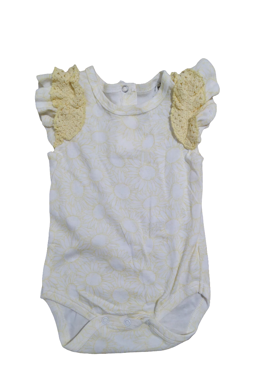 Rachel Zoe kit bebe com tiara amarelo