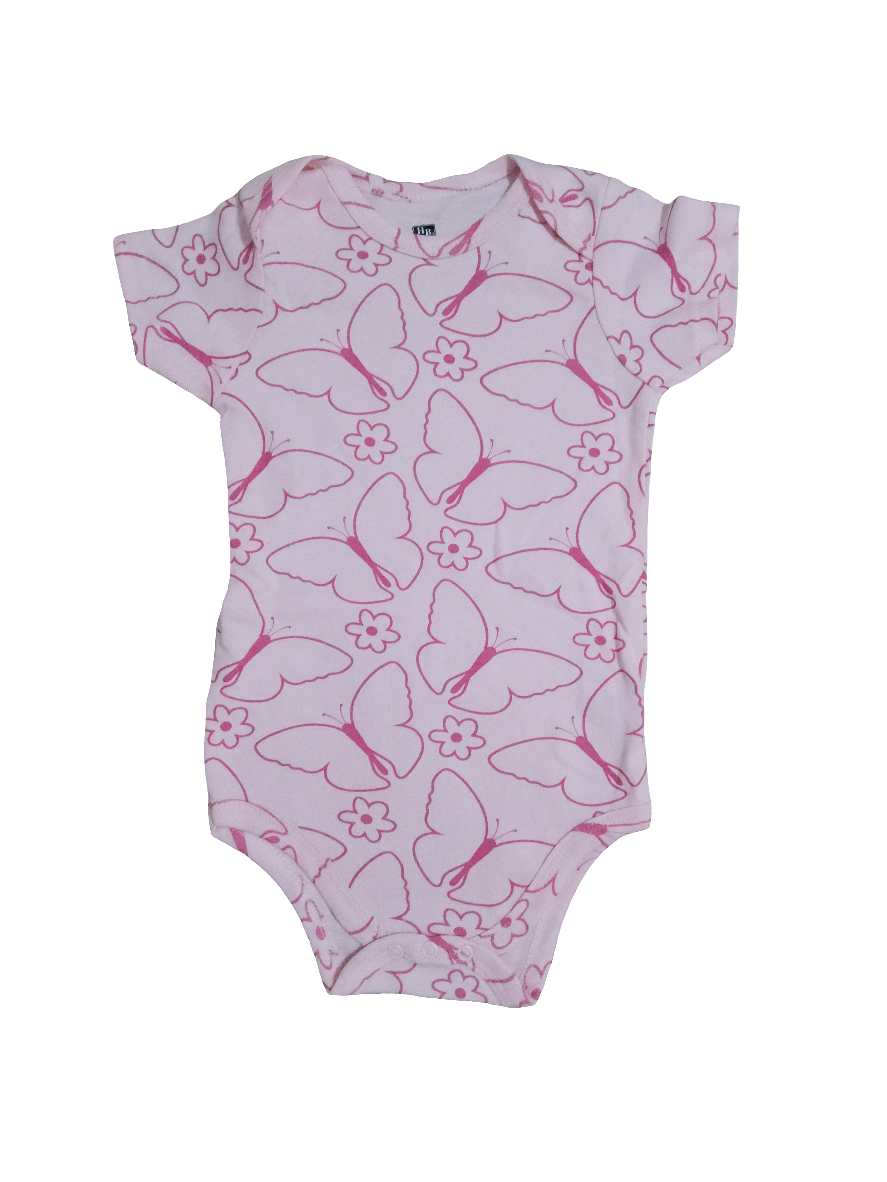 Hudson kit body bebê menina 3 peças manga curta 100% algodão